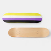 Flag für nichtbinäre Pride Skateboard (Horizontal)