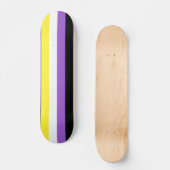 Flag für nichtbinäre Pride Skateboard (Vorderseite)