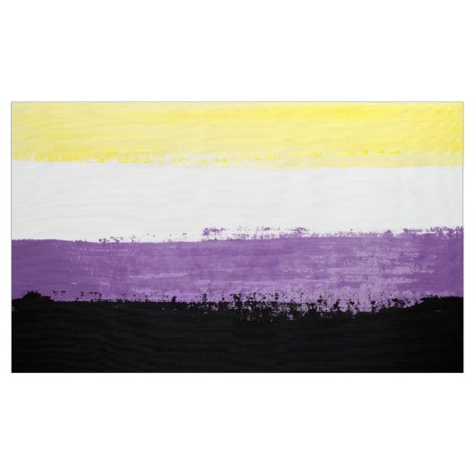 Flag für nichtbinäre Pride Stoff (Yard (91,4 cm))