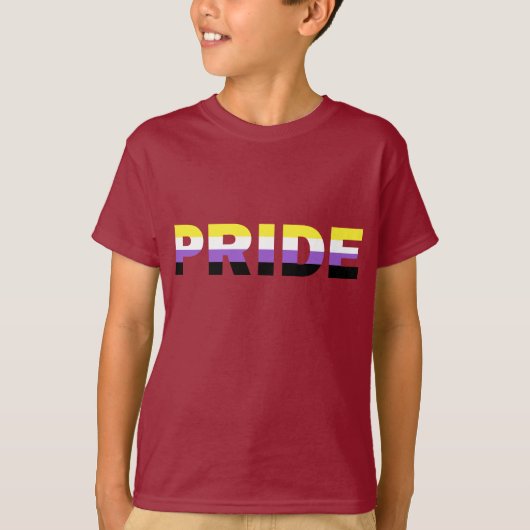 Flag für nichtbinäre Pride T-Shirt (Vorderseite)