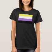 Flag für nichtbinäre Pride T-Shirt (Vorderseite)