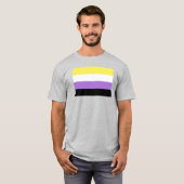 Flag für nichtbinäre Pride T-Shirt (Vorne ganz)