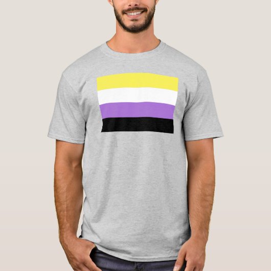 Flag für nichtbinäre Pride T-Shirt (Vorderseite)