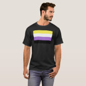 Flag für nichtbinäre Pride T-Shirt (Vorne ganz)