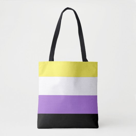 Flag für nichtbinäre Pride Tasche (Vorderseite)