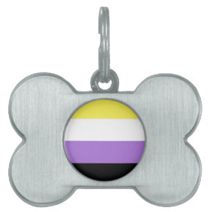 Flag für nichtbinäre Pride Tiermarke