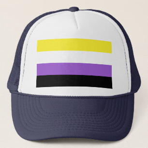 Flag für nichtbinäre Pride Truckerkappe