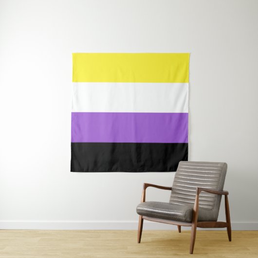 Flag für nichtbinäre Pride Wandteppich (Beispiel)