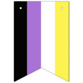 Flag für nichtbinäre Pride Wimpelkette (Erste Fahne)
