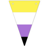 Flag für nichtbinäre Pride Wimpelkette (Erste Fahne)