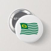 Flag für ökologische Bewegung Button (Vorne & Hinten)