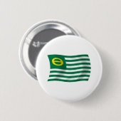 Flag für ökologische Bewegung Button (Vorne & Hinten)