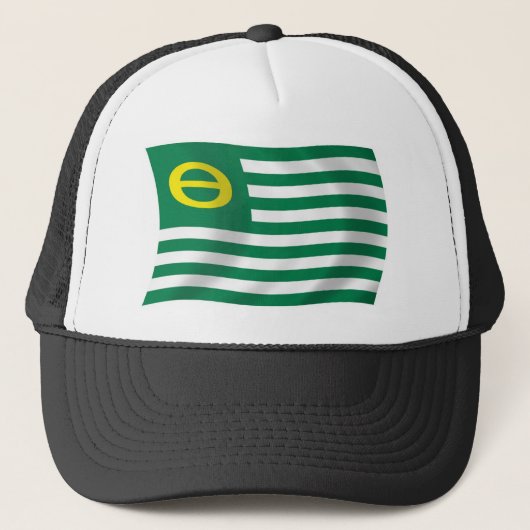Flag für ökologische Bewegung Truckerkappe (Vorderseite)