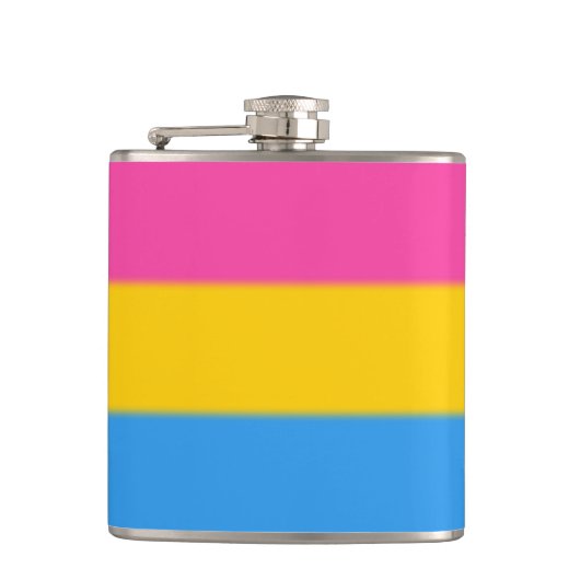 Flag für Pansexual Pride Flachmann (Vorderseite)