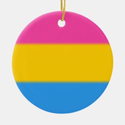 Flag für Pansexual Pride Keramik Ornament (Vorne)