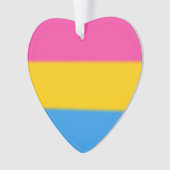 Flag für Pansexual Pride Ornament (Vorderseite)