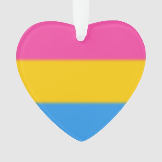 Flag für Pansexual Pride Ornament (Vorderseite)