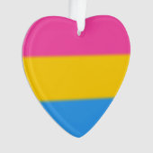 Flag für Pansexual Pride Ornament (Vorderseite)