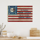 Flag für Präsident Abram Lincoln Poster (Küche)