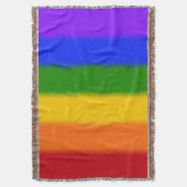 Flag für Regenbogen-Gay Pride Decke (Vorderseite Vertikal)