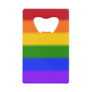 Flag für Regenbogen-Gay Pride Geldbeutel Flaschenöffner