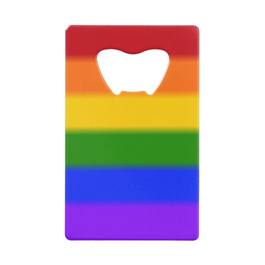 Flag für Regenbogen-Gay Pride Geldbeutel Flaschenöffner (Vorderseite)
