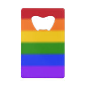Flag für Regenbogen-Gay Pride Geldbeutel Flaschenöffner (Rückseite)