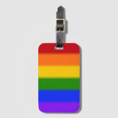 Flag für Regenbogen-Gay Pride Gepäckanhänger (Vorderseite Vertikal)