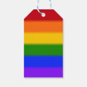 Flag für Regenbogen-Gay Pride Geschenkanhänger (Rückseite)