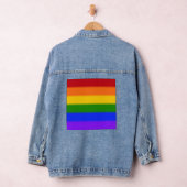 Flag für Regenbogen-Gay Pride Jeansjacke (Hangar)