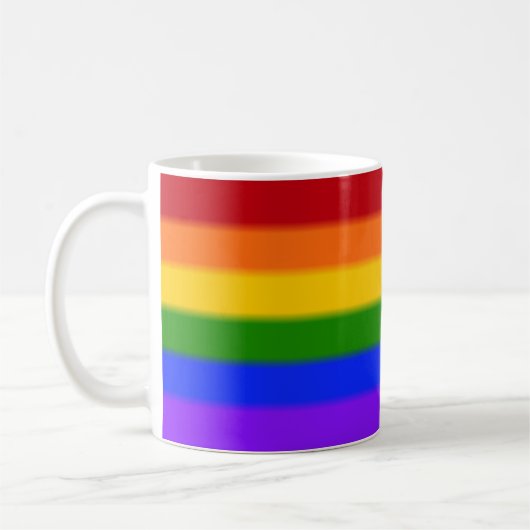 Flag für Regenbogen-Gay Pride Kaffeetasse (Links)