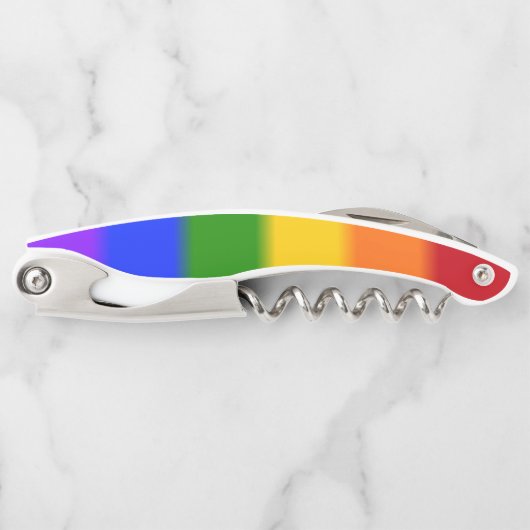 Flag für Regenbogen-Gay Pride Kellnermesser (Vorderseite)