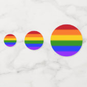 Flag für Regenbogen-Gay Pride Konfetti (Rückseiten)