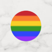 Flag für Regenbogen-Gay Pride Konfetti (Klein Vorderseite)