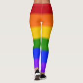 Flag für Regenbogen-Gay Pride Leggings (Rückseite)