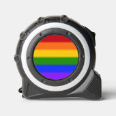 Flag für Regenbogen-Gay Pride Maßband (Vorderseite)
