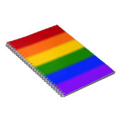 Flag für Regenbogen-Gay Pride Notizblock (Rechte Seite)