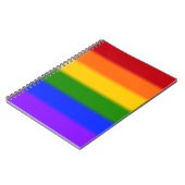 Flag für Regenbogen-Gay Pride Notizblock (Linke Seite)