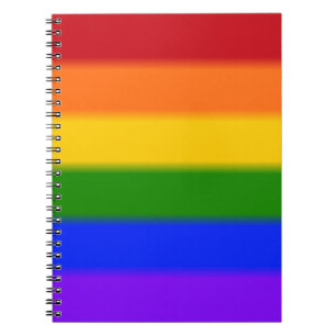 Flag für Regenbogen-Gay Pride Notizblock