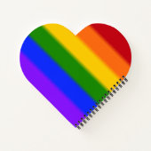 Flag für Regenbogen-Gay Pride Notizblock (Rückseite)