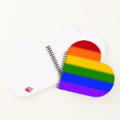 Flag für Regenbogen-Gay Pride Notizblock (Innenseite)