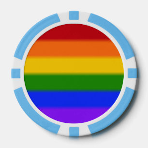 Flag für Regenbogen-Gay Pride Pokerchips