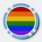 Flag für Regenbogen-Gay Pride Pokerchips (Rückseite)