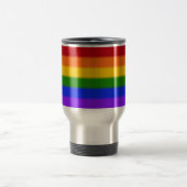 Flag für Regenbogen-Gay Pride Reisebecher (Mittel)