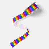 Flag für Regenbogen-Gay Pride Satinband (Rückseite)