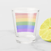 Flag für Regenbogen-Gay Pride Schnapsglas (Rückseite)