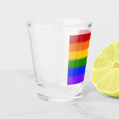Flag für Regenbogen-Gay Pride Schnapsglas (Links)