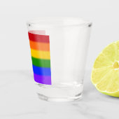Flag für Regenbogen-Gay Pride Schnapsglas (Rechts)