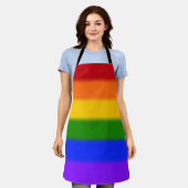 Flag für Regenbogen-Gay Pride Schürze (Getragen)