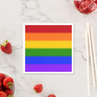 Flag für Regenbogen-Gay Pride Serviette
